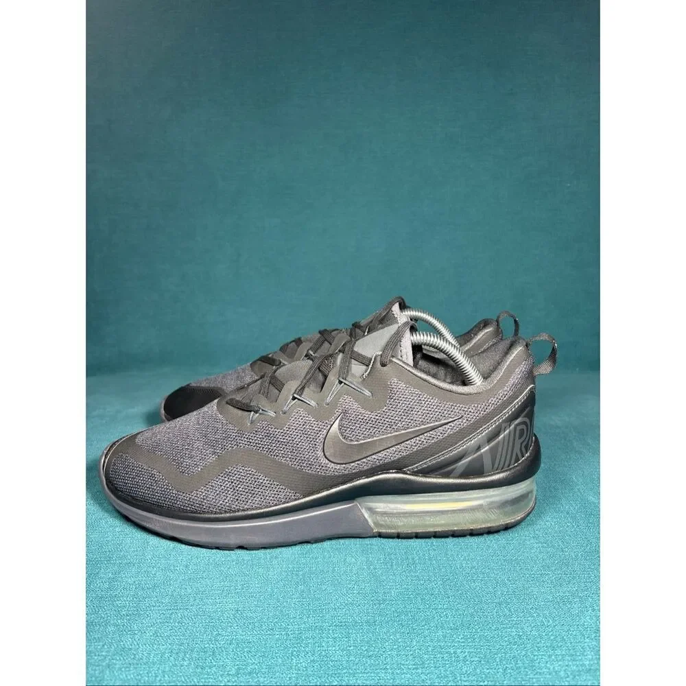 Nike Air Max Fury Triple Black Men's Running Shoes Size 10.5 AA5739-002 Athletic